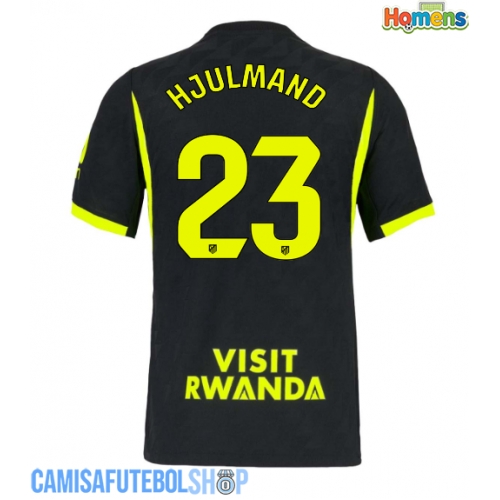 Camisa de time de futebol Atletico Madrid Morten Hjulmand #23 Replicas 2º Equipamento 2026-27 Manga Curta